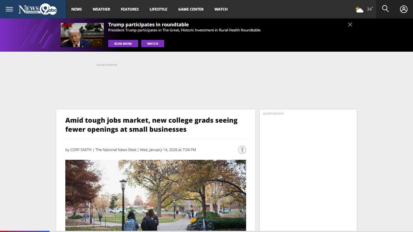 Amid tough jobs market, new college grads seeing fewer openings at small businesses